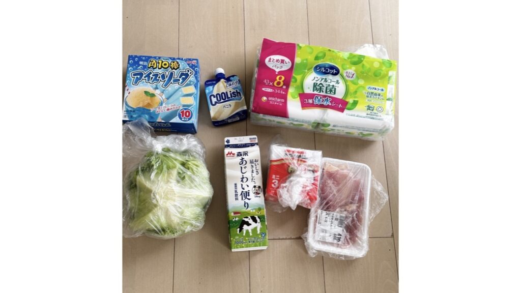 ネットスーパーで届いた商品の状態